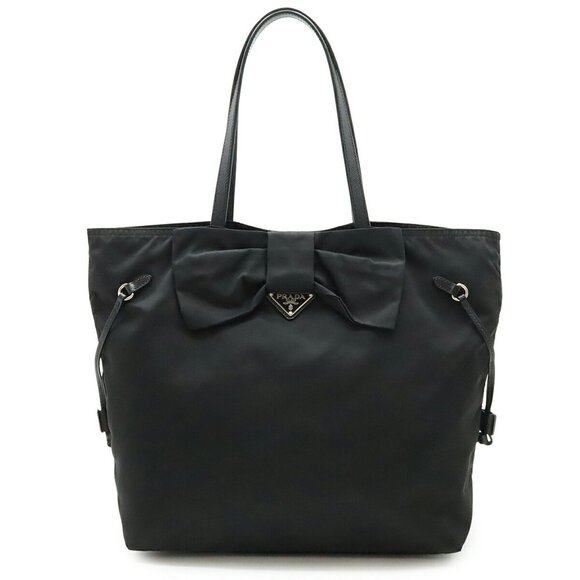 PRADA Black Leather Saffiano Shoulder Bag - Picture 1 of 10